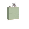 Buffet haut moderne vert/chêne chopin Grana