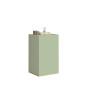 Meuble de rangement moderne 40 cm vert/chêne chopin Grana