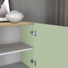 Meuble de rangement moderne 40 cm vert/chêne chopin Grana