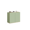 Buffet/bahut moderne 2 portes vert/chêne chopin Grana