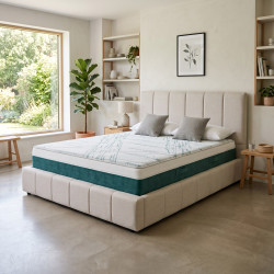 Matelas mémoire de forme gel réversible déhoussable 26 cm Clairière
