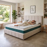 Matelas mémoire de forme gel réversible déhoussable 26 cm Clairière