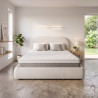 Matelas mémoire de forme gel ferme coutil graphène 26 cm Obsidienne