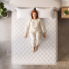 Matelas mémoire de forme gel ferme coutil graphène 26 cm Obsidienne