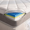 Matelas mémoire de forme gel ferme coutil graphène 26 cm Obsidienne