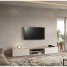 Meuble TV moderne 210 cm cachemire/chêne chopin Grana