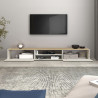 Meuble TV moderne 210 cm cachemire/chêne chopin Grana