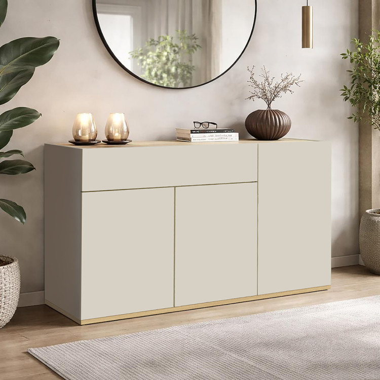 Buffet/bahut moderne 120 cm cachemire/chêne chopin Grana