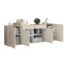 Buffet/bahut moderne 200 cm cachemire/chêne chopin Grana