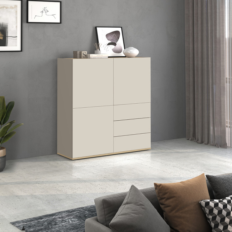 Buffet haut moderne cachemire/chêne chopin Grana