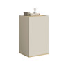 Meuble de rangement moderne 40 cm cachemire/chêne chopin Grana