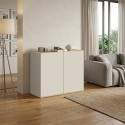 Buffet/bahut moderne 2 portes cachemire/ch&ecirc;ne chopin Grana