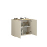 Buffet/bahut moderne 2 portes cachemire/chêne chopin Grana