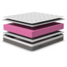 Matelas mousse très ferme réversible déhoussable 24 cm Promontoire