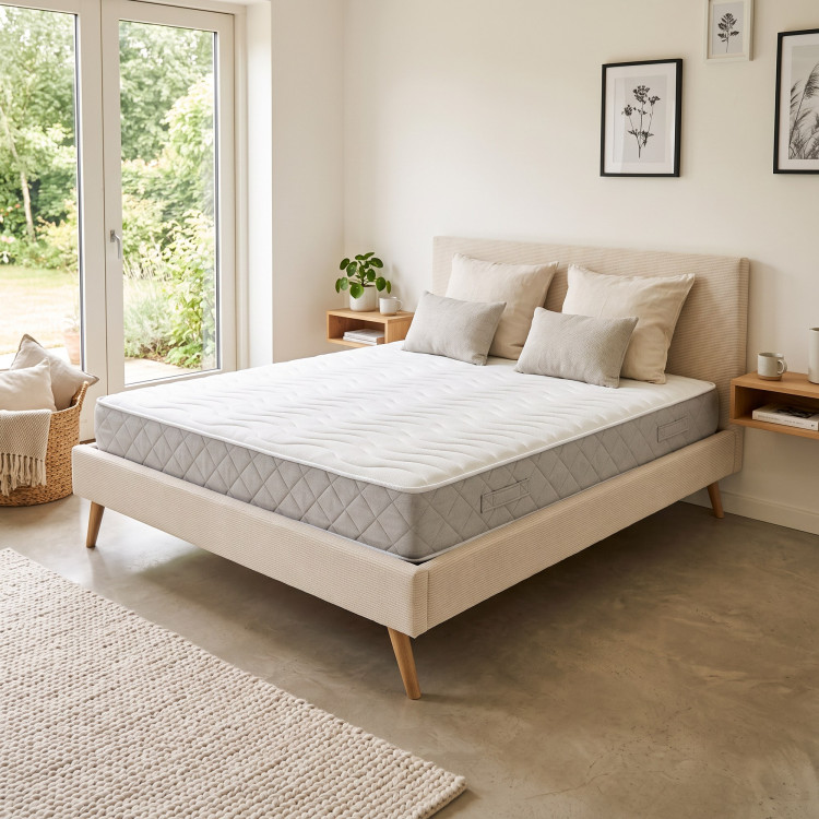 Matelas ressorts ensachés 7 zones ferme réversible 22 cm Frimas
