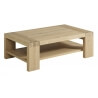 Table basse contemporaine rectangulaire chêne nature Alissone
