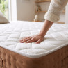 Matelas hybride ressorts ensachés mémoire de forme ferme 25 cm Savane
