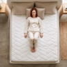 Matelas hybride ressorts ensachés mémoire de forme gel Rizière