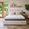 Matelas ressorts ensachés très ferme déhoussable 24 cm Granit
