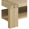 Table basse contemporaine rectangulaire chêne nature Alissone