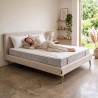 Matelas hybride 1600 ressorts ensachés mémoire de forme 26 cm Glacier