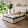 Matelas ressorts ensachés très ferme déhoussable 24 cm Granit