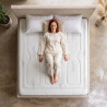 Matelas hybride 1600 ressorts ensachés mémoire de forme 26 cm Glacier