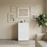 Meuble de rangement moderne 40 cm blanc/chêne wotan Grana