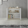Buffet/bahut moderne 2 portes blanc/chêne wotan Grana