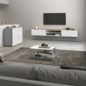 Buffet/bahut moderne 2 portes blanc/chêne wotan Grana