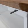 Meuble TV extensible 183/310 cm blanc/chêne wotan Grana