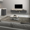 Meuble de rangement moderne 40 cm anthracite mat/chêne wotan Grana