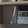 Meuble TV extensible 183/310 cm anthracite mat/chêne wotan Grana