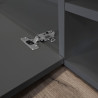 Meuble TV extensible 183/310 cm anthracite mat/chêne wotan Grana