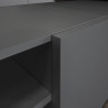 Meuble TV extensible 183/310 cm anthracite mat/chêne wotan Grana