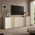 Buffet/bahut moderne 220 cm cachemire/ch&ecirc;ne chopin Ormel