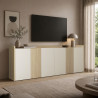 Buffet/bahut moderne 220 cm cachemire/chêne chopin Ormel