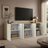 Buffet/bahut moderne 220 cm cachemire/chêne chopin Ormel