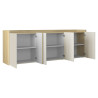 Buffet/bahut moderne 220 cm cachemire/chêne chopin Ormel