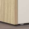 Meuble TV moderne 220 cm cachemire/chêne chopin Ormel