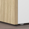 Buffet haut moderne blanc brillant/chêne chopin Ormel