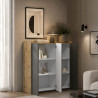 Buffet haut moderne anthracite mat/chêne wotan Ormel