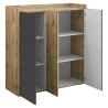 Buffet haut moderne anthracite mat/chêne wotan Ormel