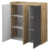 Buffet haut moderne anthracite mat/chêne wotan Ormel