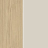 Meuble TV moderne 220 cm cachemire/chêne chopin Ormel