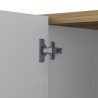 Buffet haut moderne anthracite mat/chêne wotan Ormel