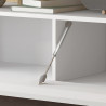 Meuble TV moderne 210 cm blanc brillant/chêne chopin Sorvan
