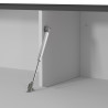 Meuble TV moderne 210 cm anthracite mat/chêne wotan Veltis