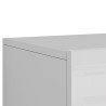 Buffet/bahut moderne 210 cm blanc brillant/chêne wotan Veltis