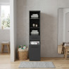 Colonne de buanderie 40 cm bac à linge anthracite mat Brenna